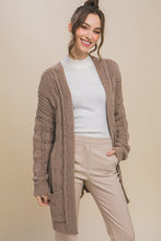 Load image into Gallery viewer, Cable Knit Oversized Cardigan