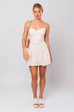 Load image into Gallery viewer, Corset Detail Romper- Cream