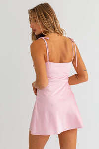 Mallory Mini Dress- Lt Pink