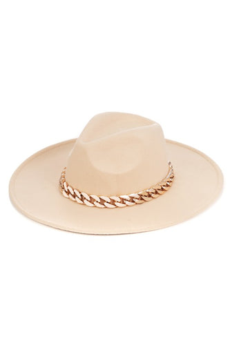 Gold Chain Western Hat