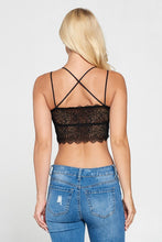 Load image into Gallery viewer, Double Strap Padded Bralette - Black
