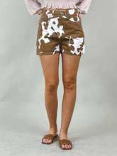 Load image into Gallery viewer, Cow Print Criss Cross Shorts