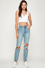 Load image into Gallery viewer, Dolly Distressed Denim Jeans
