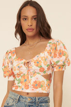 Load image into Gallery viewer, Floral Sweetheart Neck Top