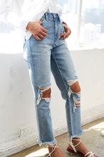Load image into Gallery viewer, High Rise Vintage Fray Jeans- Flying Monkey