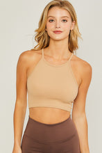 Load image into Gallery viewer, Seamless Cropped Tank- Khaki