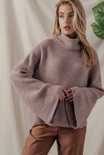 Load image into Gallery viewer, Tilly Turtleneck Sweater- Mocha