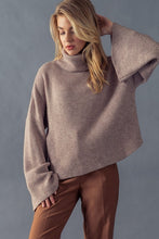 Load image into Gallery viewer, Tilly Turtleneck Sweater- Mocha