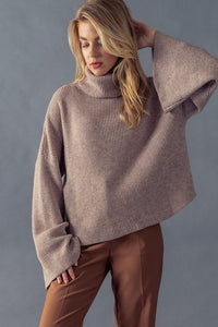 Tilly Turtleneck Sweater- Mocha