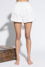 Load image into Gallery viewer, Celine Ruffled Shorts- White